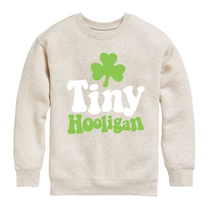 Boys' - Instant Message - St. Patrick's Day Tiny Hooligan Graphic Long Sleeve Fleece Sweatshirt