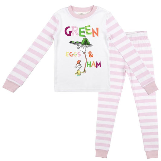 Green Eggs & Ham Sam-I-Am Girl's 2-Pack Pajama Set