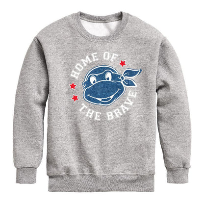 Boys' - Teenage Mutant Ninja Turtles - Born Raised USA Graphic Long Sleeve Fleece Sweatshirt