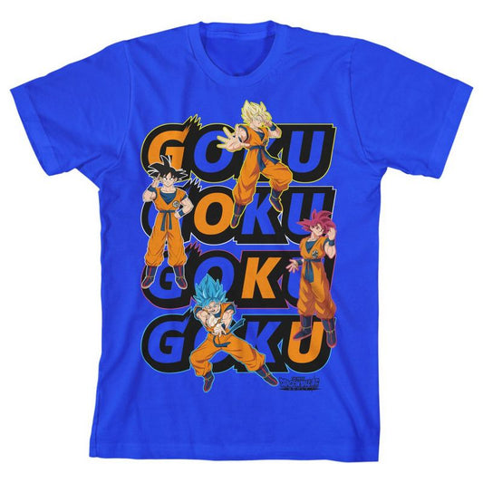 Dragon Ball Super Broly Movie Goku Youth Royal Blue Graphic Tee