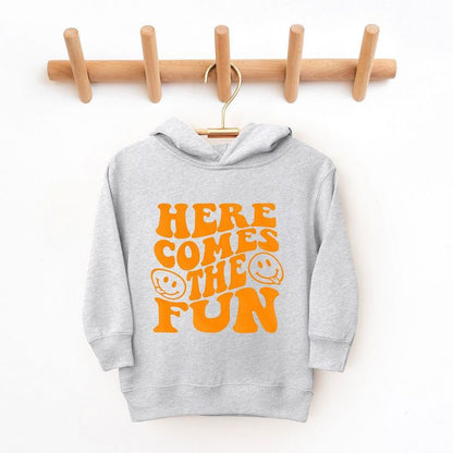 The Juniper Shop Here Comes The Fun Puff Print Toddler Graphic Hoodie
