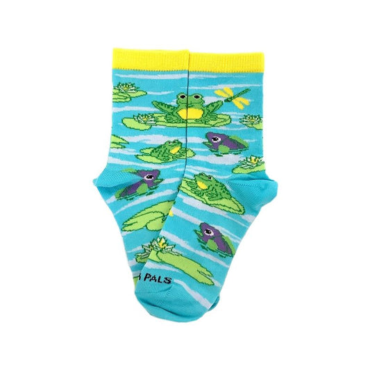 Frog on Lily Pads Socks - from the Sock Panda (Ages 3-7)