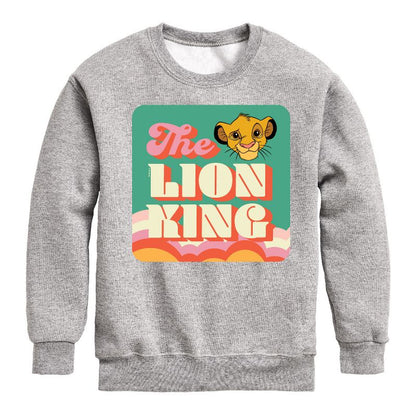 Boys' - Disney - Retro Styled Graphic Long Sleeve Fleece Sweatshirt
