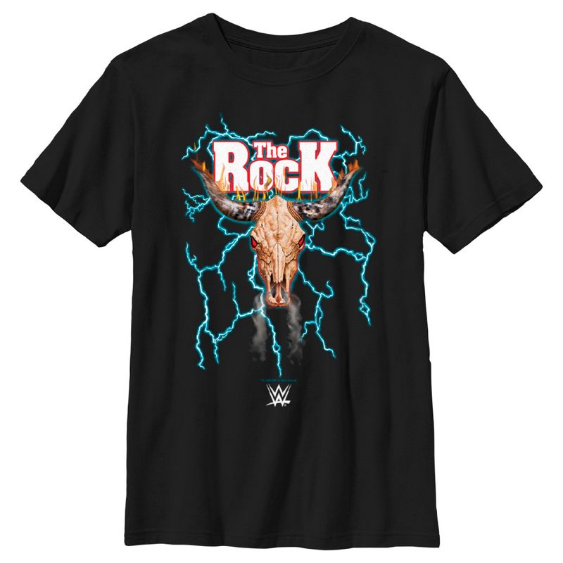 تي شيرت WWE The Rock Electric Bull Logo للأولاد