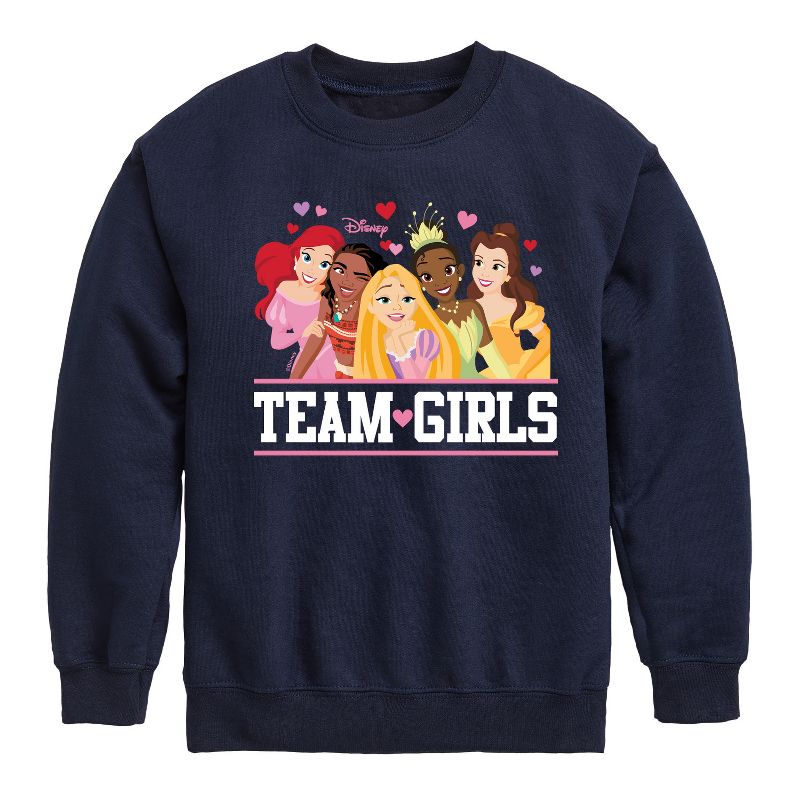 Boys' - Disney - Team Girls Graphic Long Sleeve Fleece Sweatshirt