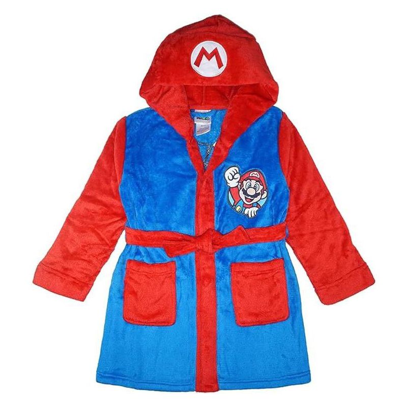 Super Mario Bros. Boys Costume Plush Fleece Robe