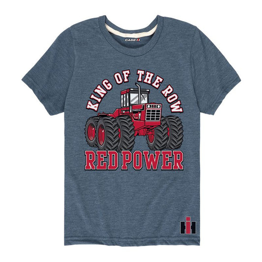 Boys' - Case IH - King Of The Row Red Power Short Sleeve Graphic T-Shirt