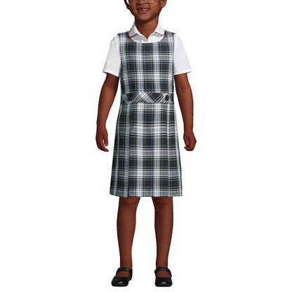 Lands' End Kids Uniform Plaid Jumper