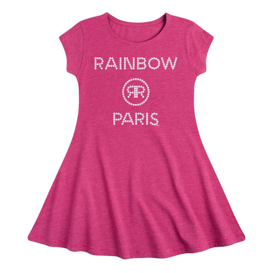 Girls' - Rainbow High - Rainbow Paris Pearls Fit & Flair Cap Sleeve Dress