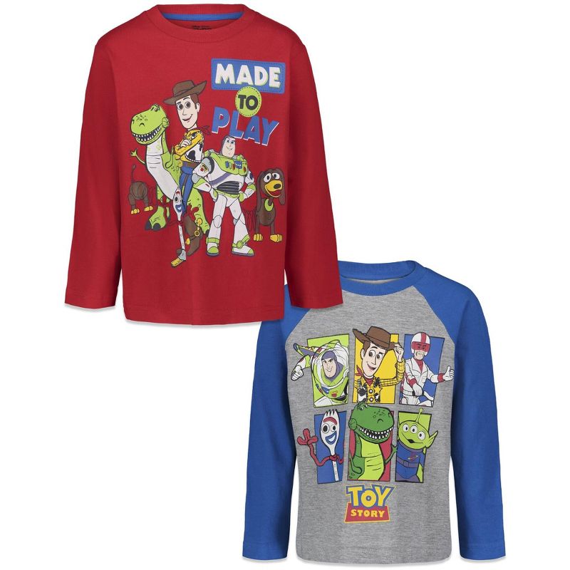 Disney Pixar 2 Pack Cosplay Raglan Long Sleeve T-Shirts