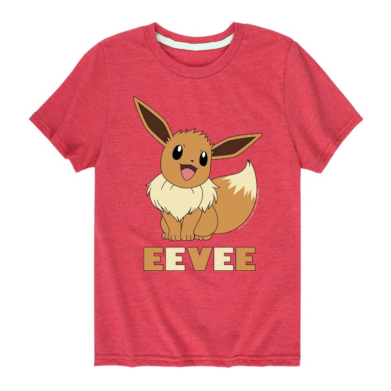 تي شيرت جرافيكي بأكمام قصيرة من بوكيمون - هابي إيفي للأولاد