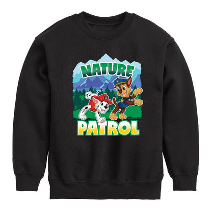 Boys' - Paw Patrol - Nature Patrol Graphic Long Sleeve Fleece Sweatshirt