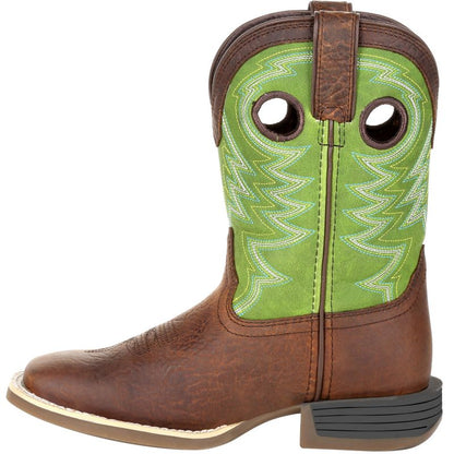 Kids Durango® Lil' Rebel Pro™ Big Kid's Lime Western Boot