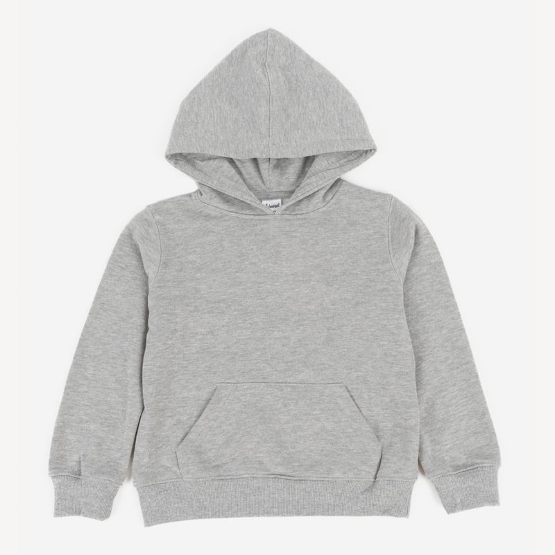 Leveret Kids Hooded Sweatshirt - Kids Hoodie Pullover Sweatshirt- With Kangaroo Pocket - Neutral Solid Color