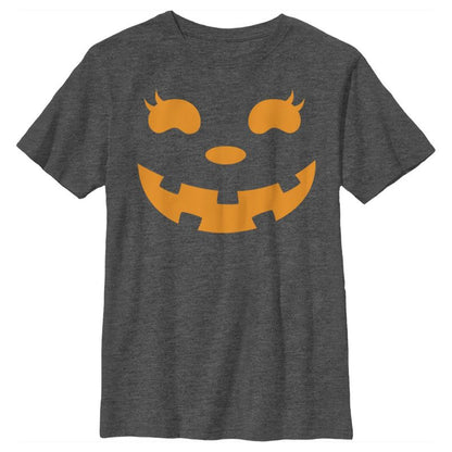 Boy's CHIN UP Halloween Jack o' Lantern Face T-Shirt