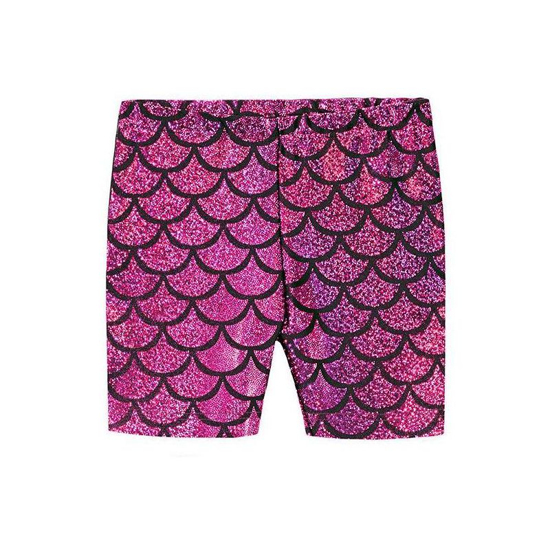 City Threads USA-Made Printed Girls Novelty Bike Shorts