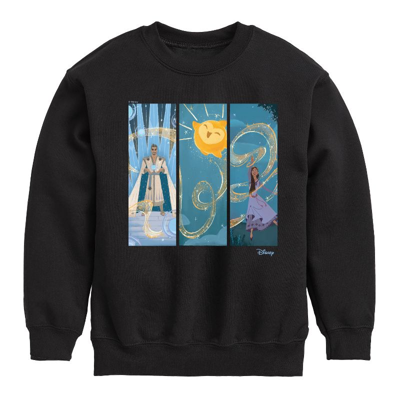 Boys' - Disney - Character Panels Graphic Long Sleeve Fleece Sweatshirt