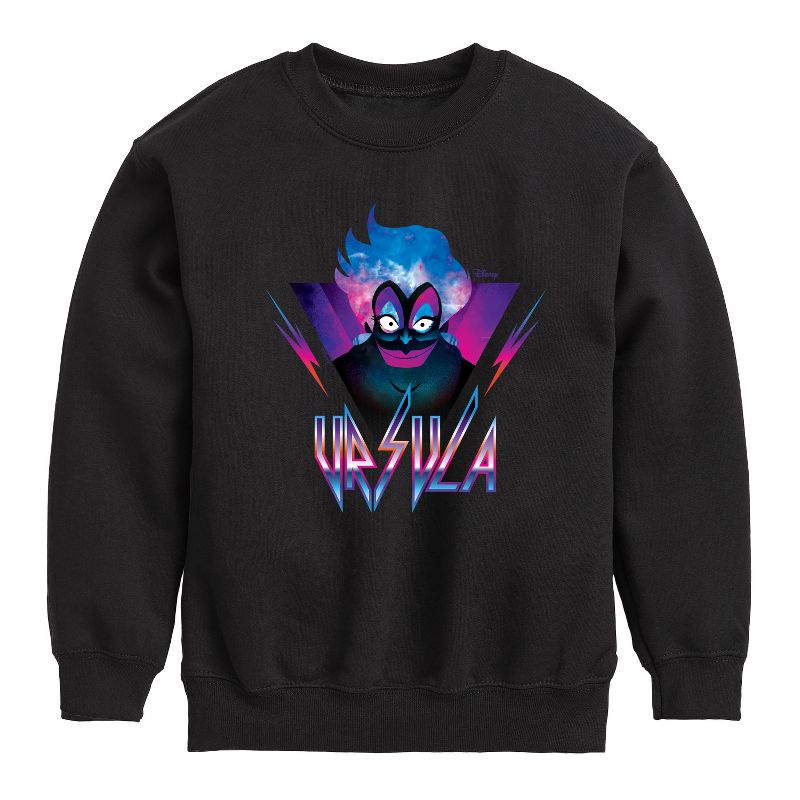 Boys' - Disney Villains - Ursula Glam Rock Graphic Long Sleeve Fleece Sweatshirt