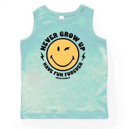 قميص بدون أكمام للشباب من The Juniper Shop SmileyWorld Never Grow Up