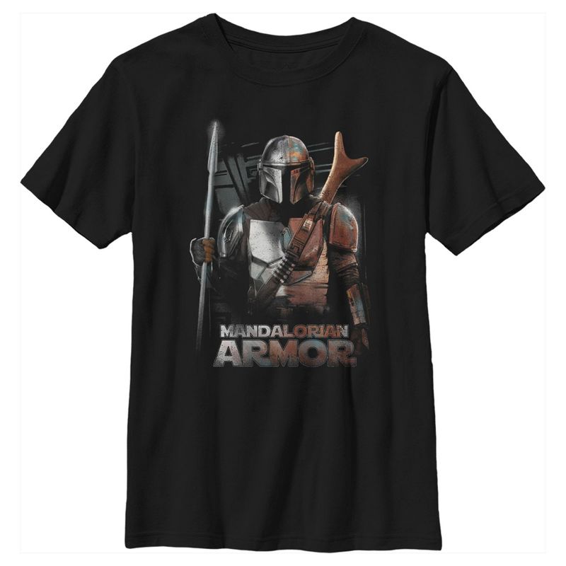 Boy's Star Wars The Mandalorian Din Djarin Beskar Armor T-Shirt