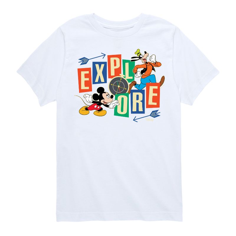 Boys' - Disney - Mickey & Pluto Short Sleeve Graphic T-Shirt