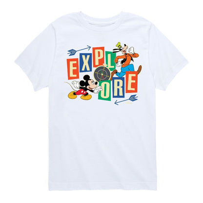 Boys' - Disney - Mickey & Pluto Short Sleeve Graphic T-Shirt