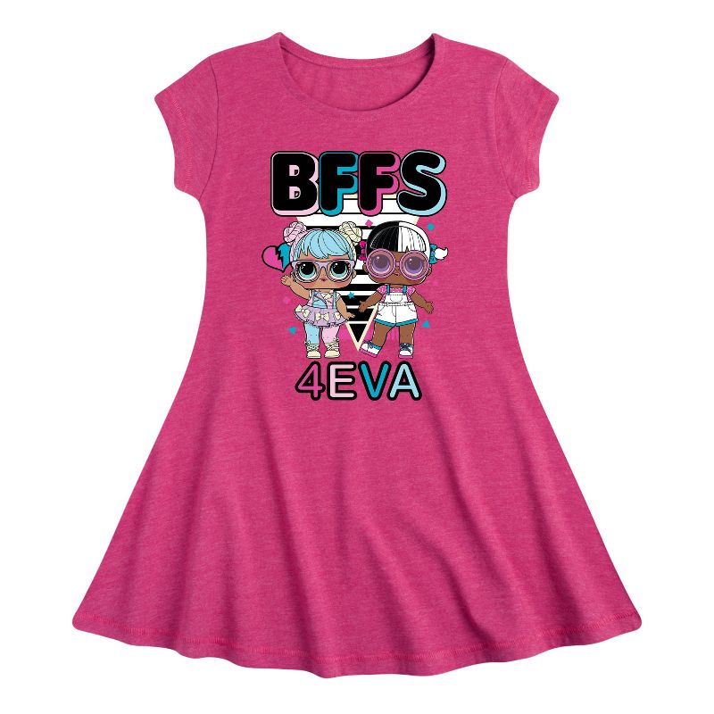 فستان بناتي - مفاجأة لول! - فستان إيفا بون بون وسناغل بيبي فيت آند فلاير بأكمام قصيرة