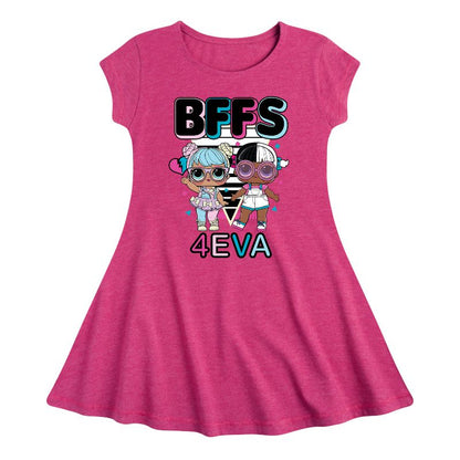 فستان بناتي - مفاجأة لول! - فستان إيفا بون بون وسناغل بيبي فيت آند فلاير بأكمام قصيرة