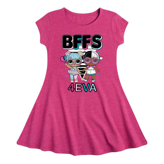 Girls' - LOL Surprise! - BFFS 4Eva Bon Bon & Snuggle Babe Fit & Flair Cap Sleeve Dress