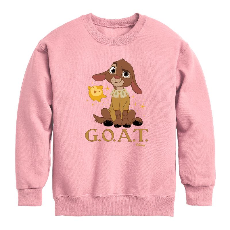 Boys' - Disney - Valentino Goat Graphic Long Sleeve Fleece Sweatshirt