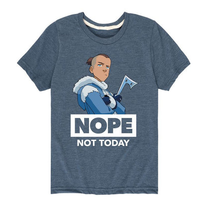 Boys' - Avatar: The Last Airbender - Sokka Nope Not Today Short Sleeve Graphic T-Shirt