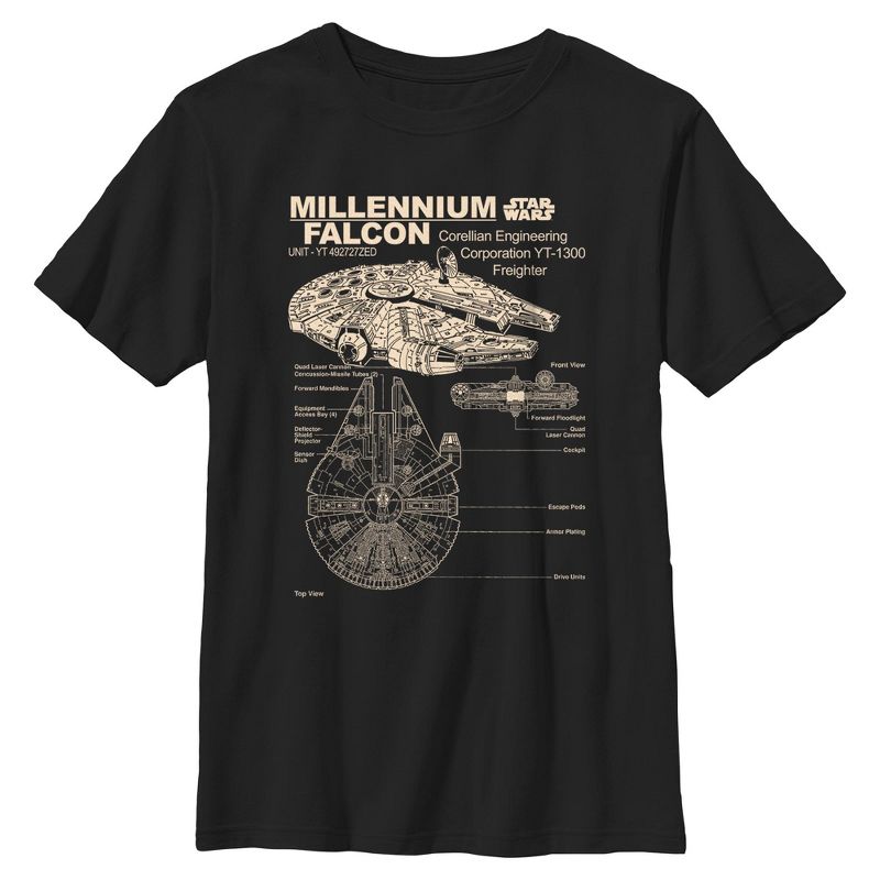 Boys Star Wars Corellian Freighter T Shirt