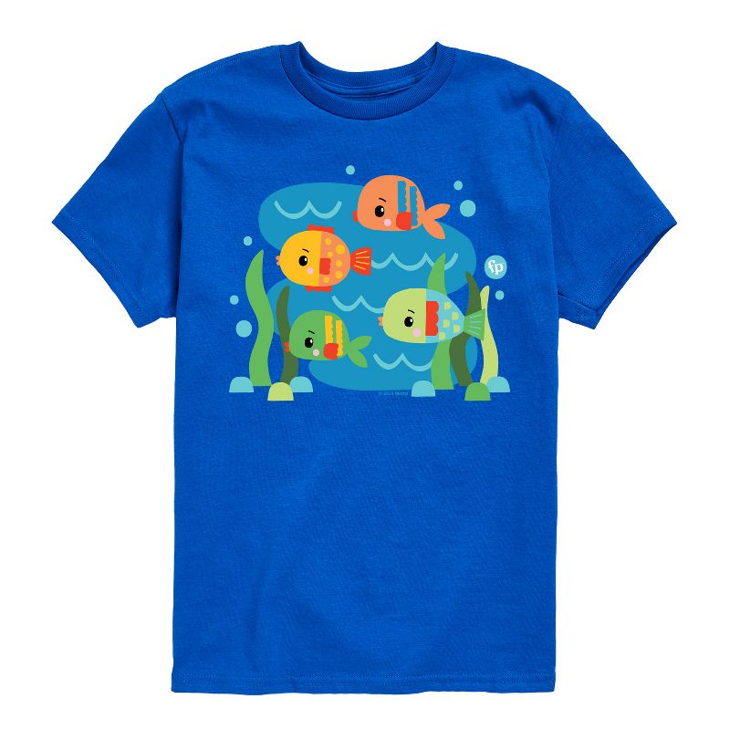 تي شيرت فيشر برايس للأولاد بأكمام قصيرة ورسومات جرافيكية