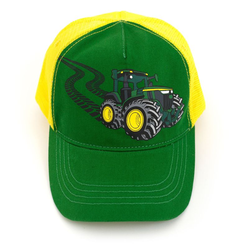 قبعة بيسبول John Deere Mesh Snapback قابلة للتعديل بمقاس واحد (للأطفال الصغار - للشباب)