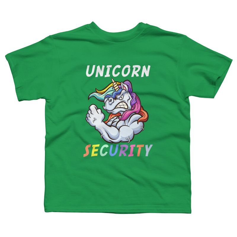 تي شيرت بتصميم يونيكورن سيكيوريتي من مينه مينه للأولاد من تصميم هيومانز في الهالوين - زيّ للبالغين