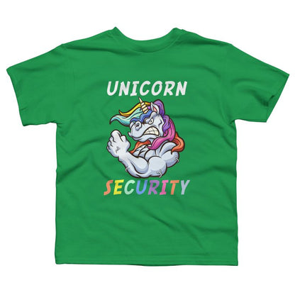 تي شيرت بتصميم يونيكورن سيكيوريتي من مينه مينه للأولاد من تصميم هيومانز في الهالوين - زيّ للبالغين