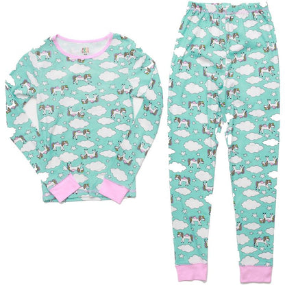 Just Love Girls Printed Pajama Sets - Snug Fitting Cotton PJ Tops & Bottoms for Girls