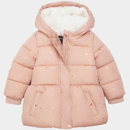 Rokka&Rolla Toddler Girls' Starlight Winter Coat Mini Fur Lined Kids Jacket