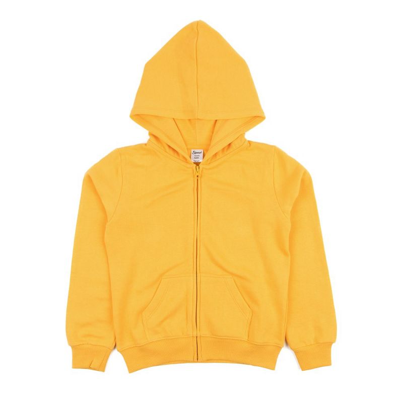 Leveret Kids Zipper Classic Solid Color Sweat Hoodie