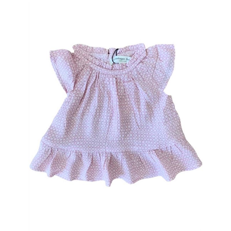 Girls' Circle Printed Ruffle Tunic - Copenhagen Delights
