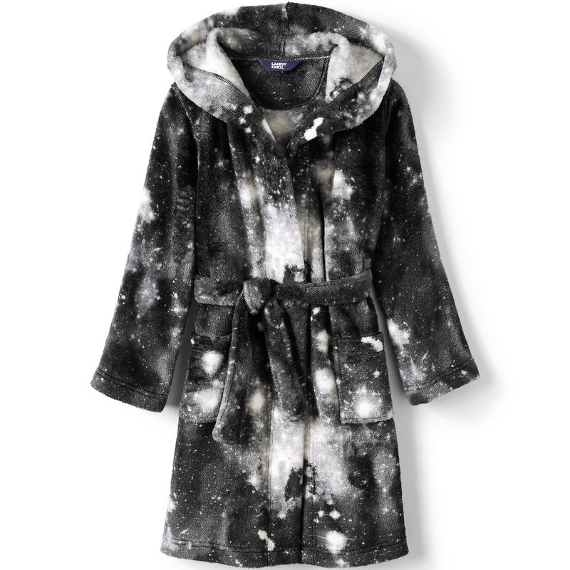 Lands' End Kids Hooded Fleece Solid Robe