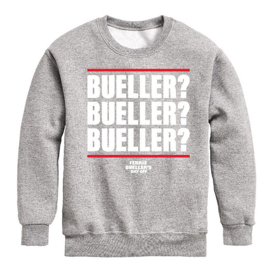 Boys' - Ferris Bueller's Day Off - Bueller Bueller Bueller Graphic Long Sleeve Fleece Sweatshirt
