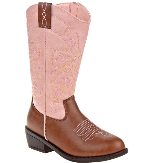 Kensie Girl Toddler Girls Cowgirl Boots With Stitched Details