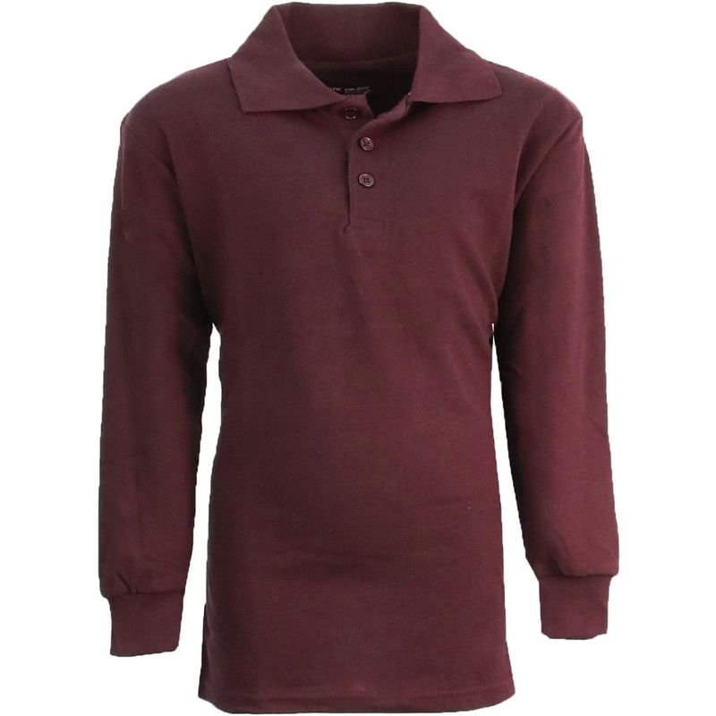 قميص بولو جالاكسي الأصلي ذو الأكمام الطويلة وقصة Slim Fit للأولاد (الجزء الثاني)