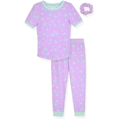 Sleep On It Girls 2-Piece Super Soft Jersey Snug-Fit Pajama Set - Toddler Pajamas to Girls Pajama Sets