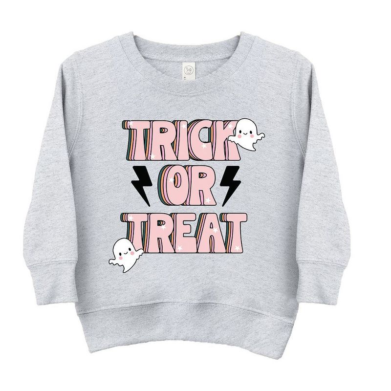 The Juniper Shop Trick Or Treat Lightning Bolt Toddler Graphic Sweatshirt