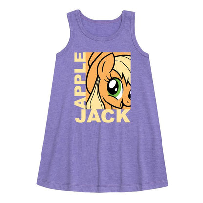 فستان أبل جاك الجرافيكي بدون أكمام من ماي ليتل بوني للبنات