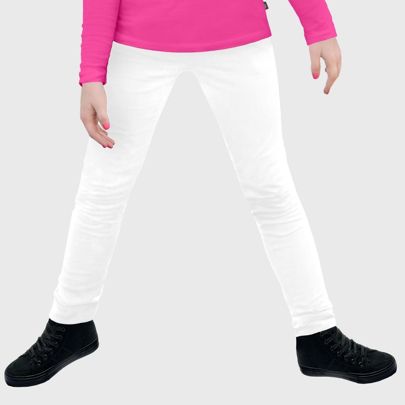 City Threads USA-Made Girls Soft Fleece Comfortable & Stylish Stretch Leggings for Toddlers/Kids (Part 2)