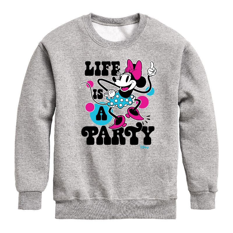 Boys' - Disney - Mickey & Friends Graphic Long Sleeve Fleece Sweatshirt