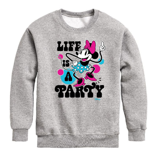 Boys' - Disney - Mickey & Friends Graphic Long Sleeve Fleece Sweatshirt